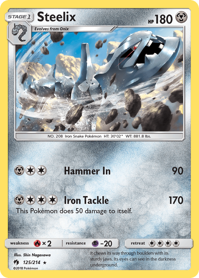 Carta Steelix 125/214 do set Lost Thunder — Pokémon TCG | Bynx