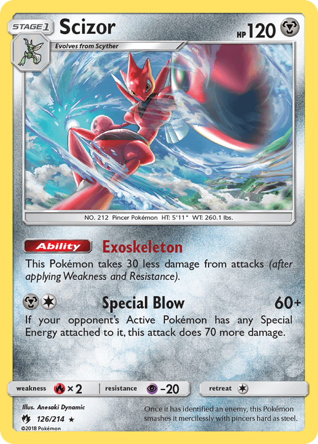 Carta Scizor 126/214 do set Lost Thunder — Pokémon TCG | Bynx