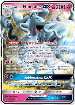 Alolan Ninetales-GX 132 — Lost Thunder