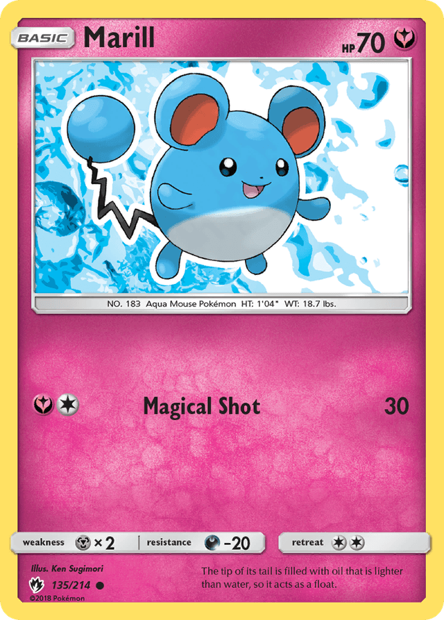 Carta Marill 135/214 do set Lost Thunder — Pokémon TCG | Bynx