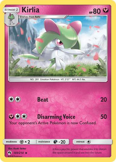 Carta Kirlia 140/214 do set Lost Thunder — Pokémon TCG | Bynx