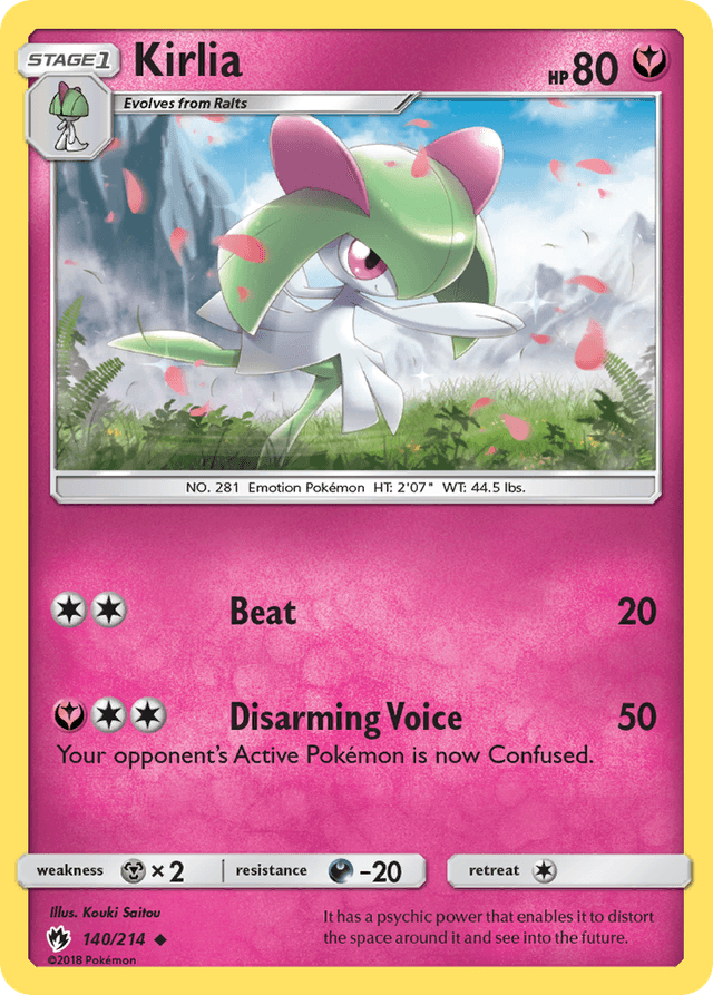 Carta Kirlia 140/214 do set Lost Thunder — Pokémon TCG | Bynx