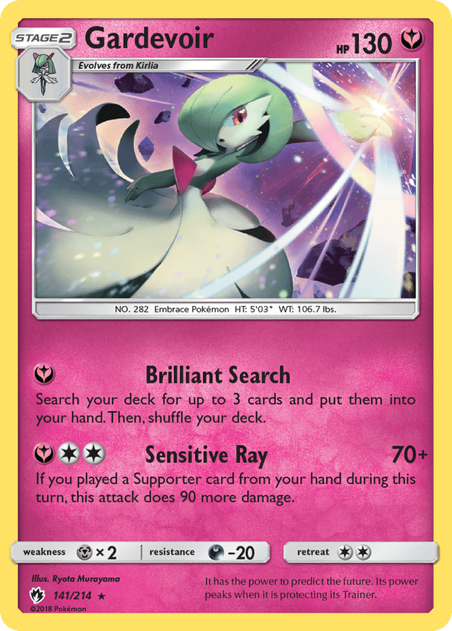 Carta Gardevoir 141/214 do set Lost Thunder — Pokémon TCG | Bynx