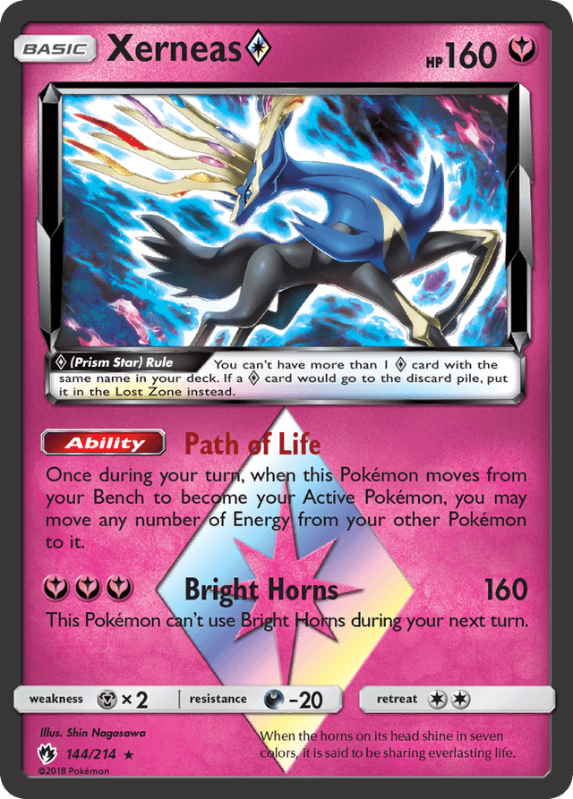 Carta Xerneas ◇ 144/214 do set Lost Thunder — Pokémon TCG | Bynx