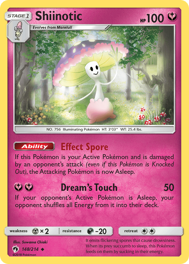Carta Shiinotic 148/214 do set Lost Thunder — Pokémon TCG | Bynx