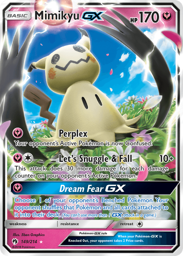 Carta Mimikyu-GX 149/214 do set Lost Thunder — Pokémon TCG | Bynx