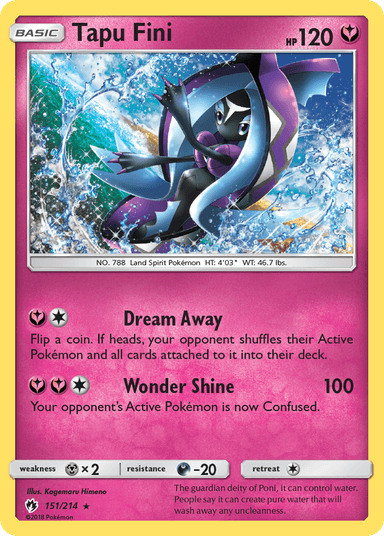 Carta Tapu Fini 151/214 do set Lost Thunder — Pokémon TCG | Bynx