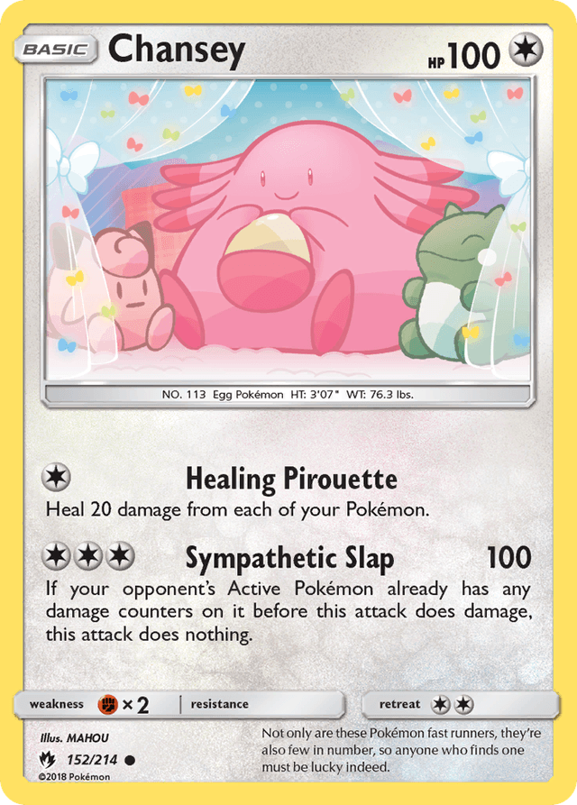 Carta Chansey 152/214 do set Lost Thunder — Pokémon TCG | Bynx