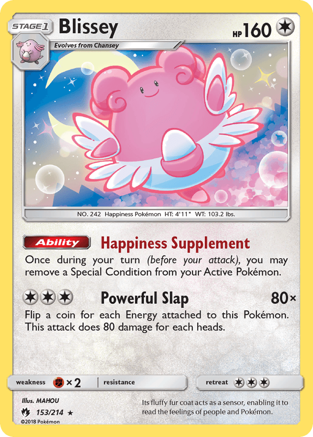 Carta Blissey 153/214 do set Lost Thunder — Pokémon TCG | Bynx