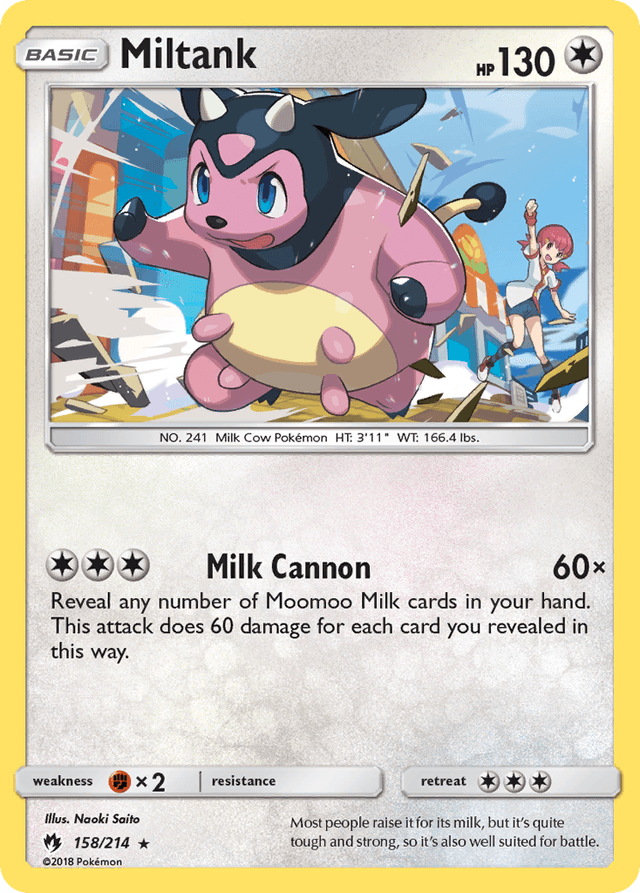 Carta Miltank 158/214 do set Lost Thunder — Pokémon TCG | Bynx