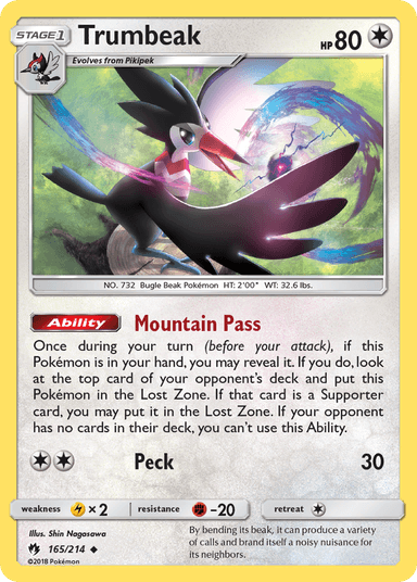 Carta Trumbeak 165/214 do set Lost Thunder — Pokémon TCG | Bynx