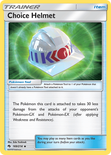 Carta Choice Helmet 169/214 do set Lost Thunder — Pokémon TCG | Bynx