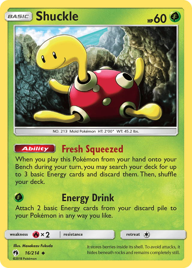 Carta Shuckle 16/214 do set Lost Thunder — Pokémon TCG | Bynx