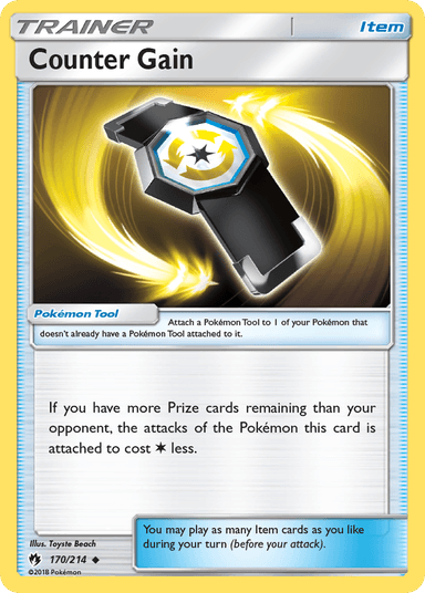 Carta Counter Gain 170/214 do set Lost Thunder — Pokémon TCG | Bynx