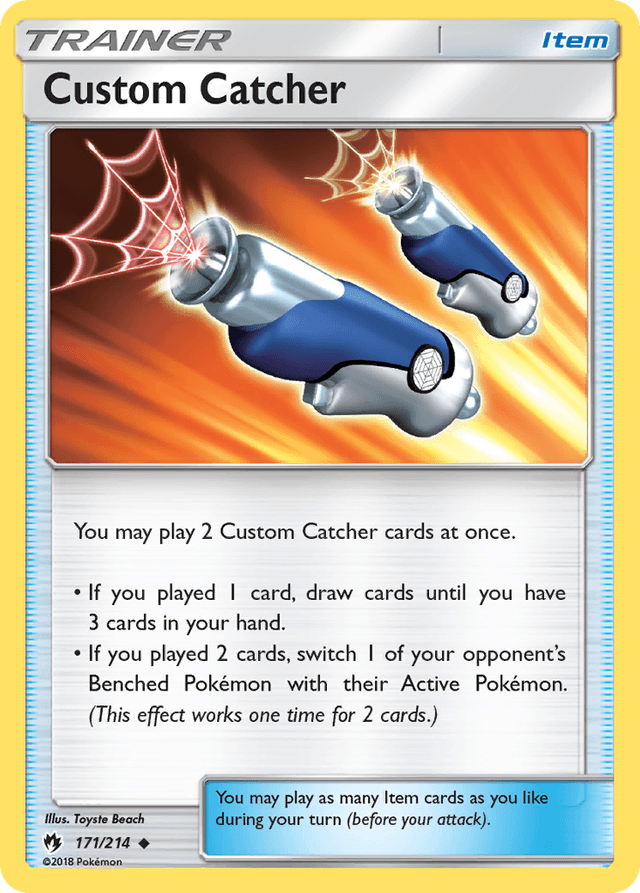 Carta Custom Catcher 171/214 do set Lost Thunder — Pokémon TCG | Bynx