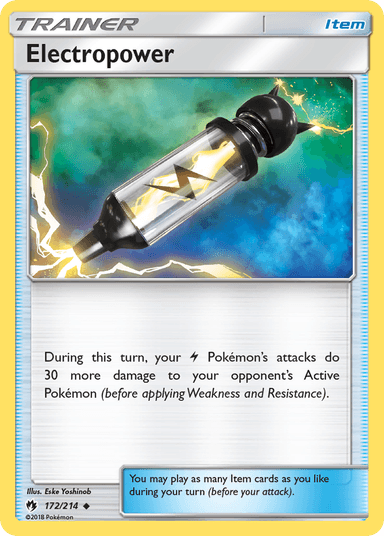 Carta Electropower 172/214 do set Lost Thunder — Pokémon TCG | Bynx