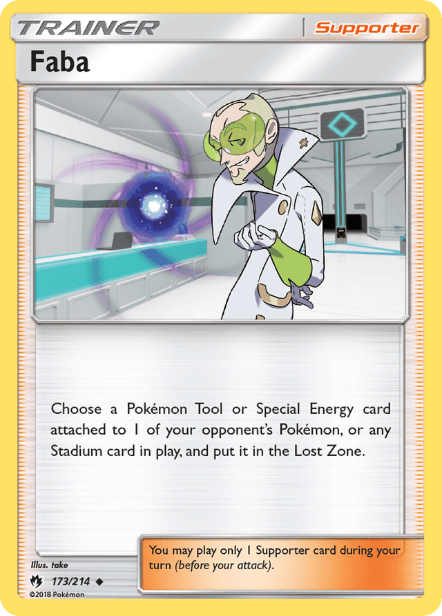 Carta Faba 173/214 do set Lost Thunder — Pokémon TCG | Bynx
