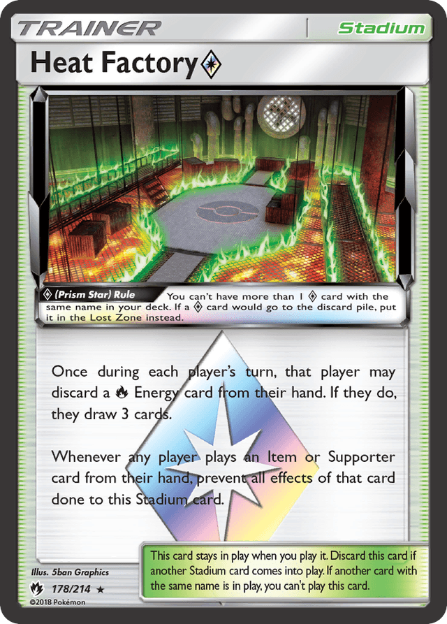 Carta Heat Factory ◇ 178/214 do set Lost Thunder — Pokémon TCG | Bynx