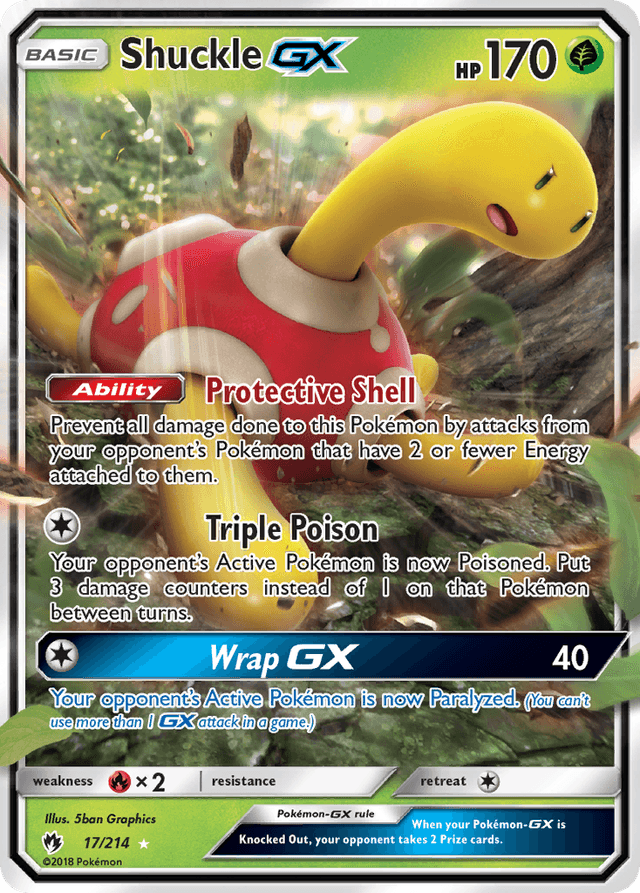 Carta Shuckle-GX 17/214 do set Lost Thunder — Pokémon TCG | Bynx