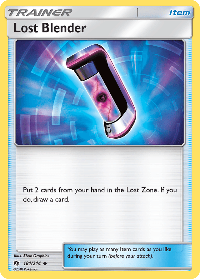 Carta Lost Blender 181/214 do set Lost Thunder — Pokémon TCG | Bynx