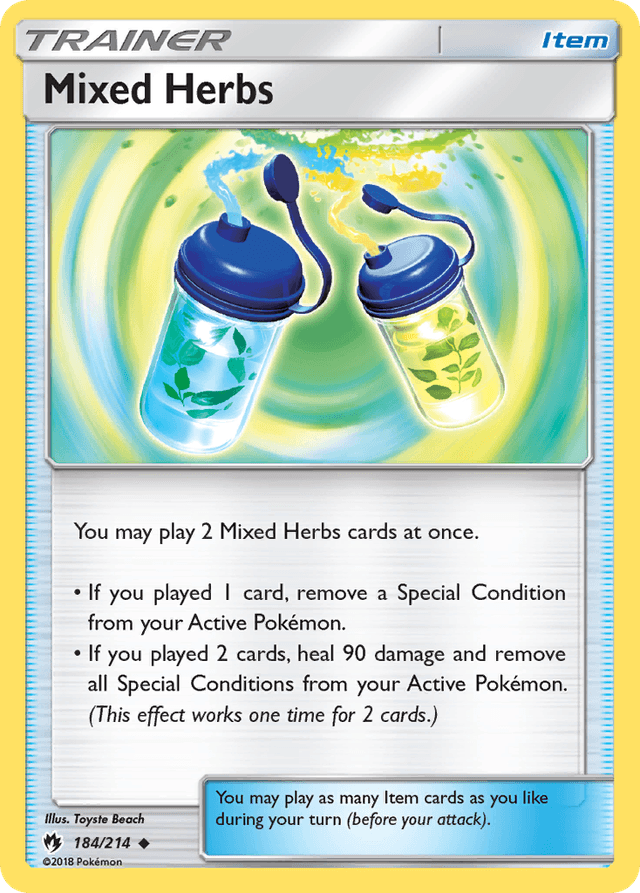 Carta Mixed Herbs 184/214 do set Lost Thunder — Pokémon TCG | Bynx