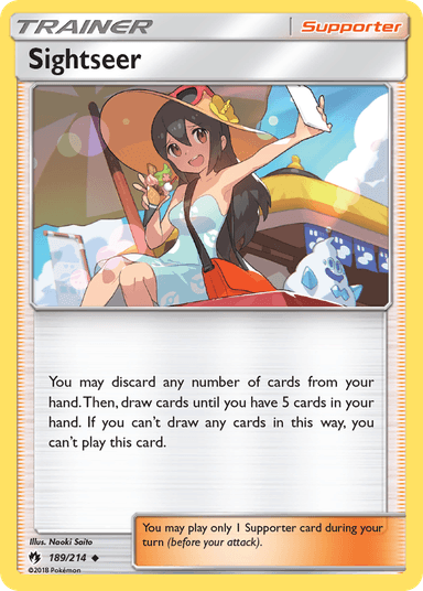 Carta Sightseer 189/214 do set Lost Thunder — Pokémon TCG | Bynx