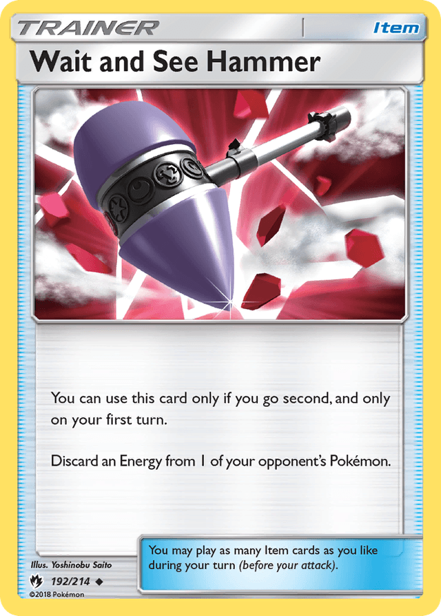 Carta Wait and See Hammer 192/214 do set Lost Thunder — Pokémon TCG | Bynx