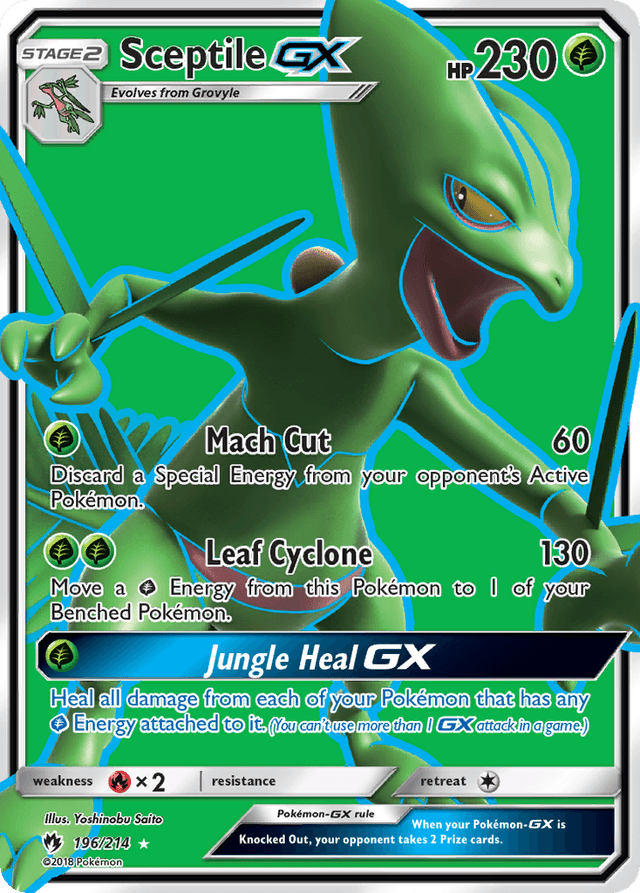 Carta Sceptile-GX 196/214 do set Lost Thunder — Pokémon TCG | Bynx