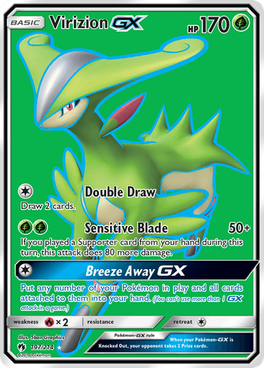 Carta Virizion-GX 197/214 do set Lost Thunder — Pokémon TCG | Bynx