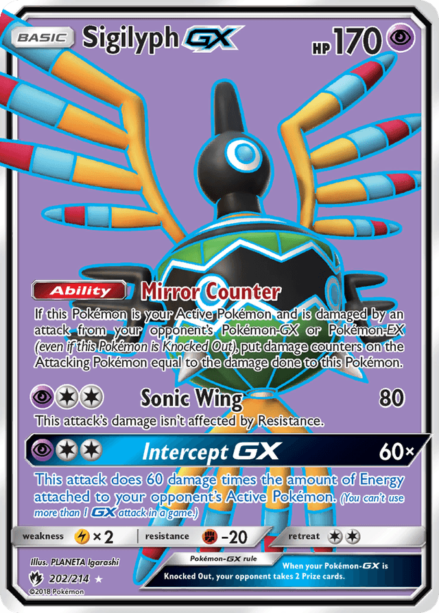 Carta Sigilyph-GX 202/214 do set Lost Thunder — Pokémon TCG | Bynx