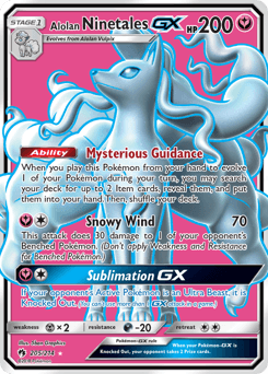 Alolan Ninetales-GX 205 — Lost Thunder