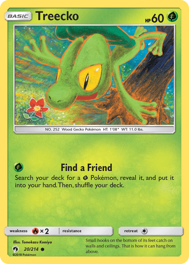 Carta Treecko 20/214 do set Lost Thunder — Pokémon TCG | Bynx