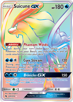 Suicune-GX 220/214 — Trovões Perdidos