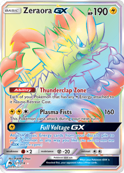 Zeraora-GX 221 — Lost Thunder