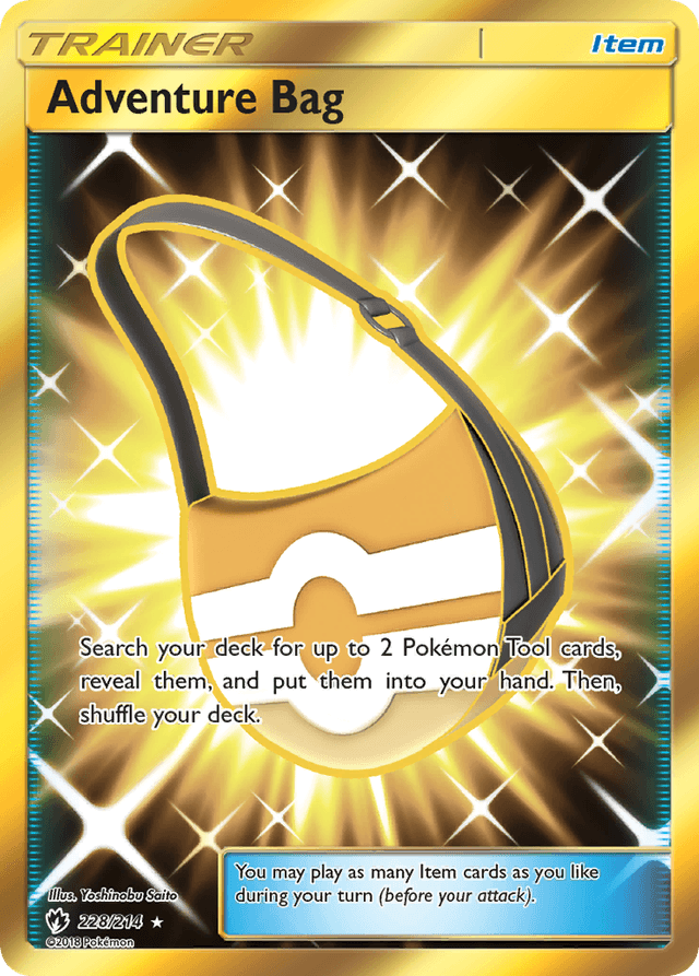 Carta Adventure Bag 228/214 do set Lost Thunder — Pokémon TCG | Bynx