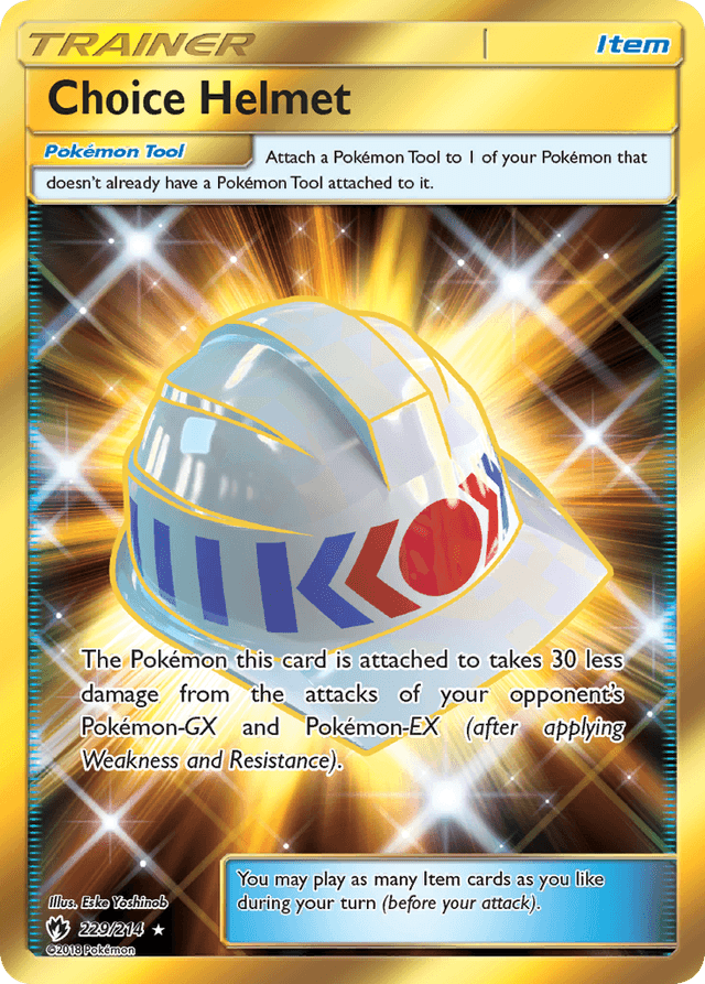 Carta Choice Helmet 229/214 do set Lost Thunder — Pokémon TCG | Bynx