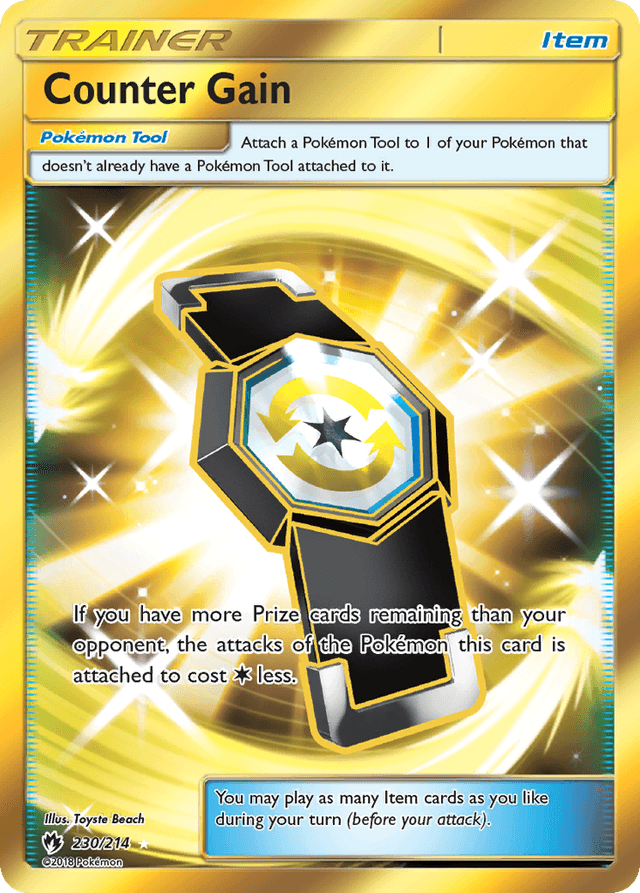 Carta Counter Gain 230/214 do set Lost Thunder — Pokémon TCG | Bynx