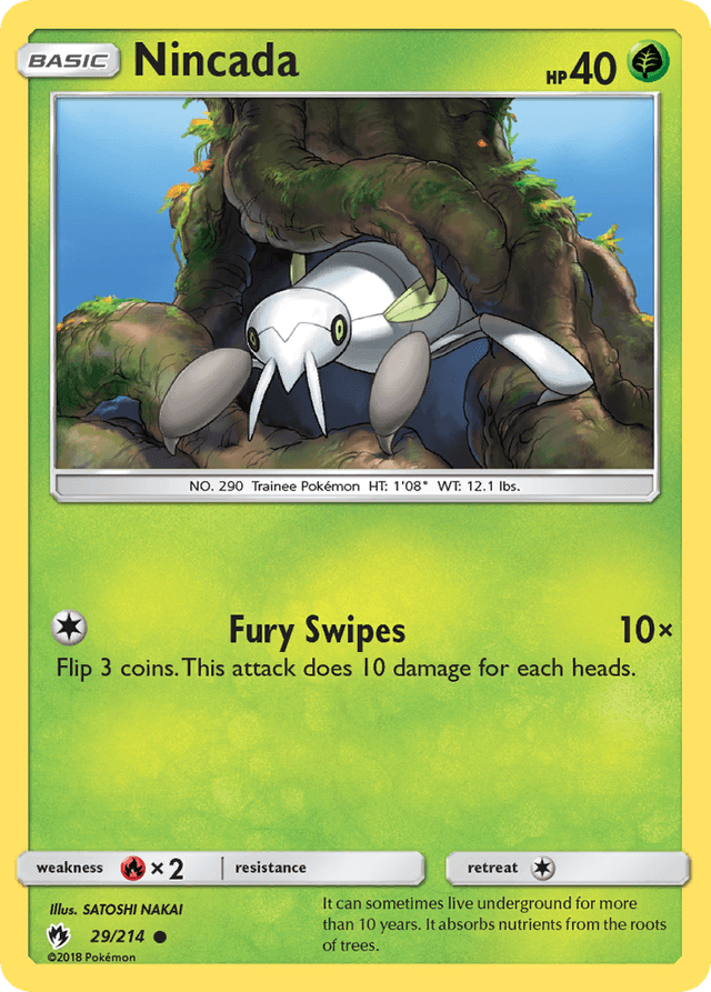 Carta Nincada 29/214 do set Lost Thunder — Pokémon TCG | Bynx