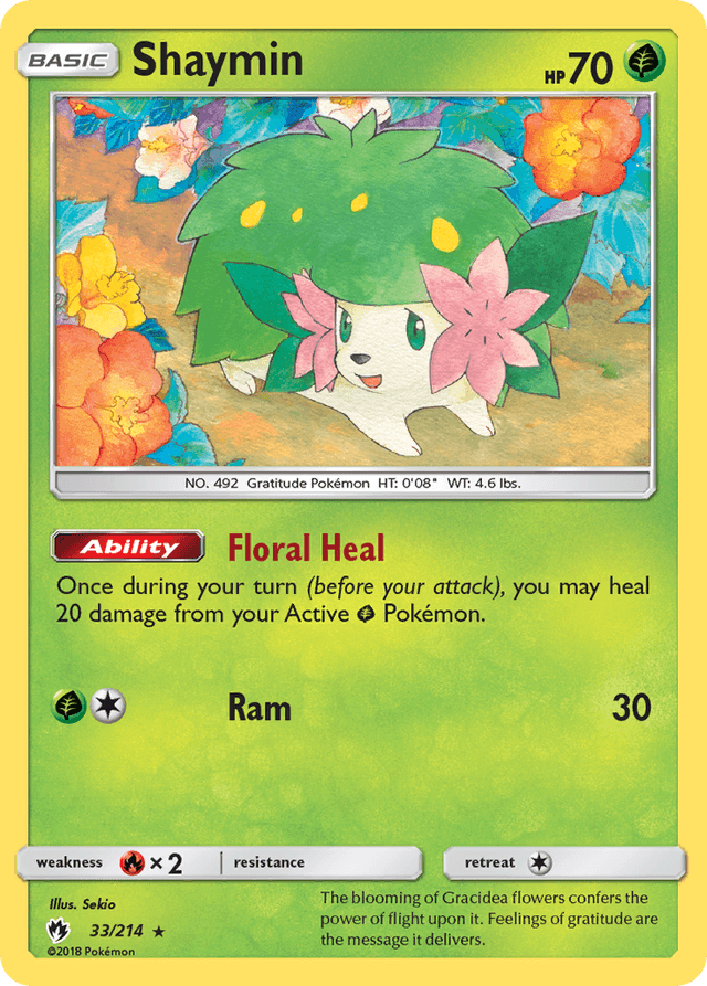 Carta Shaymin 33/214 do set Lost Thunder — Pokémon TCG | Bynx