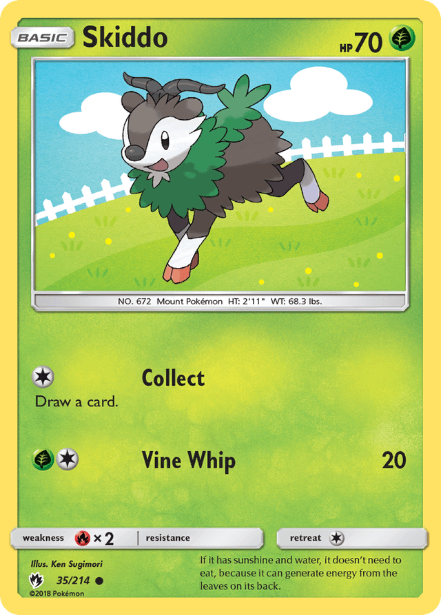 Carta Skiddo 35/214 do set Lost Thunder — Pokémon TCG | Bynx