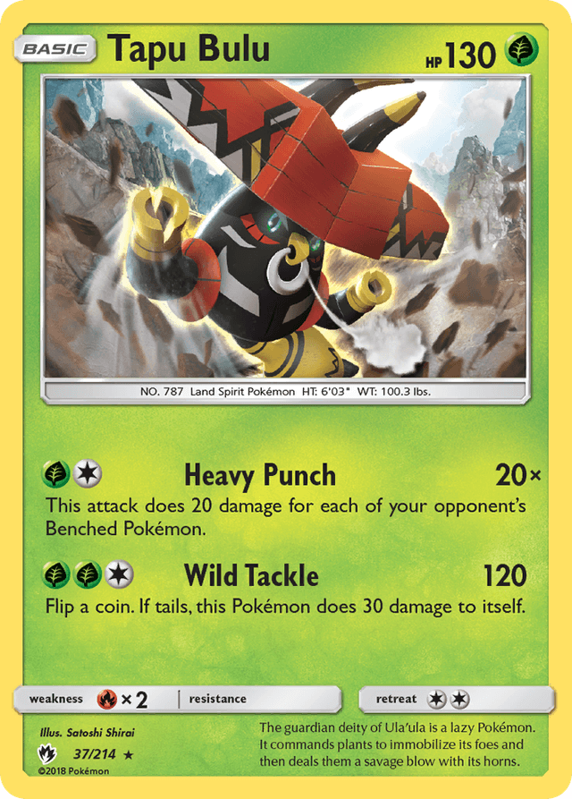 Carta Tapu Bulu 37/214 do set Lost Thunder — Pokémon TCG | Bynx