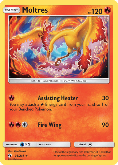Carta Moltres 38/214 do set Lost Thunder — Pokémon TCG | Bynx