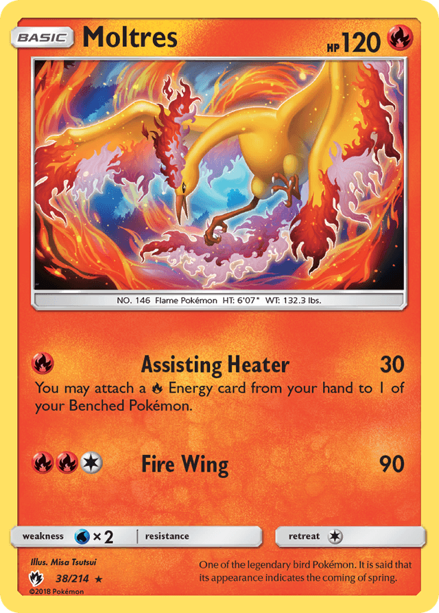 Carta Moltres 38/214 do set Lost Thunder — Pokémon TCG | Bynx
