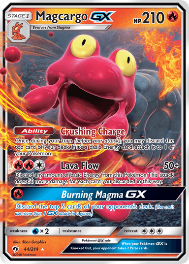 Carta Magcargo-GX 44/214 do set Lost Thunder — Pokémon TCG | Bynx