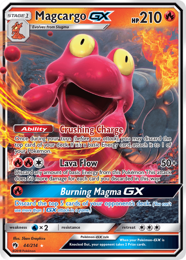 Carta Magcargo-GX 44/214 do set Lost Thunder — Pokémon TCG | Bynx