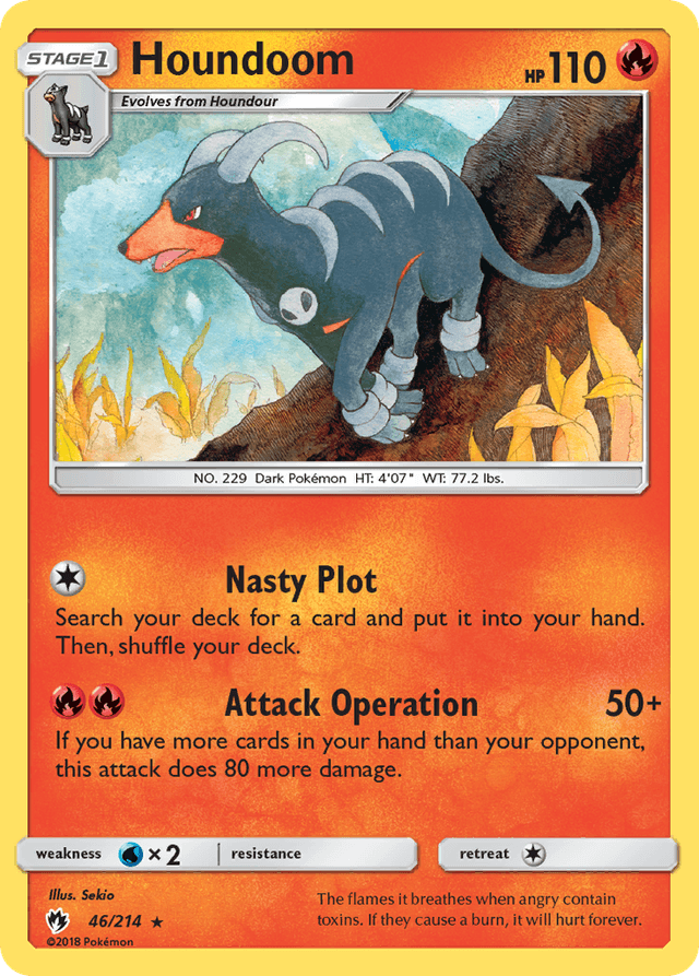 Carta Houndoom 46/214 do set Lost Thunder — Pokémon TCG | Bynx