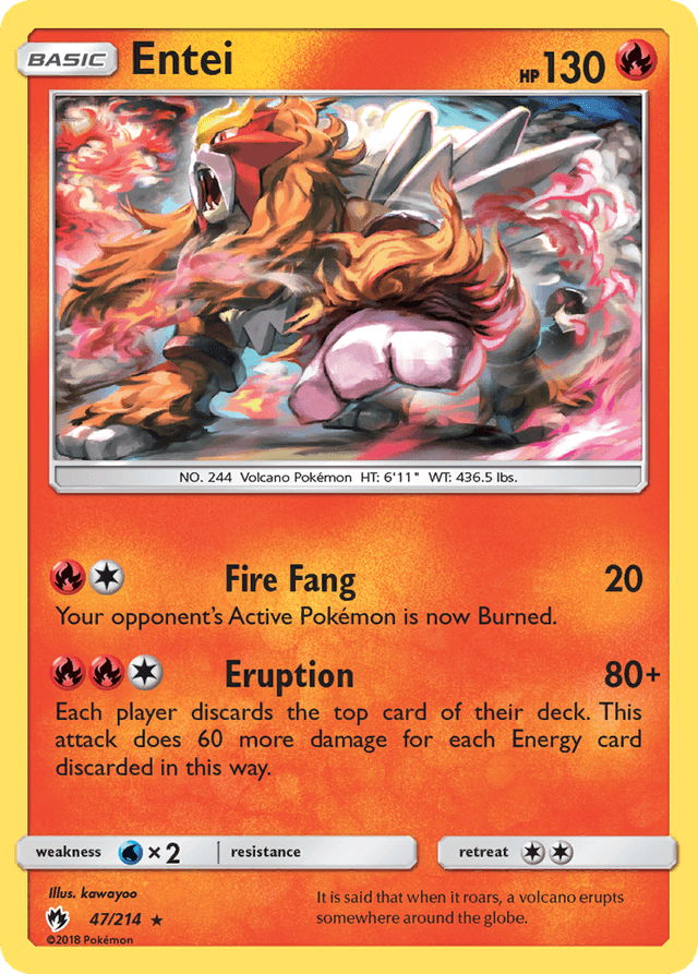 Carta Entei 47/214 do set Lost Thunder — Pokémon TCG | Bynx
