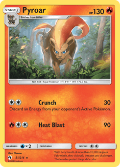 Pyroar 51 — Lost Thunder