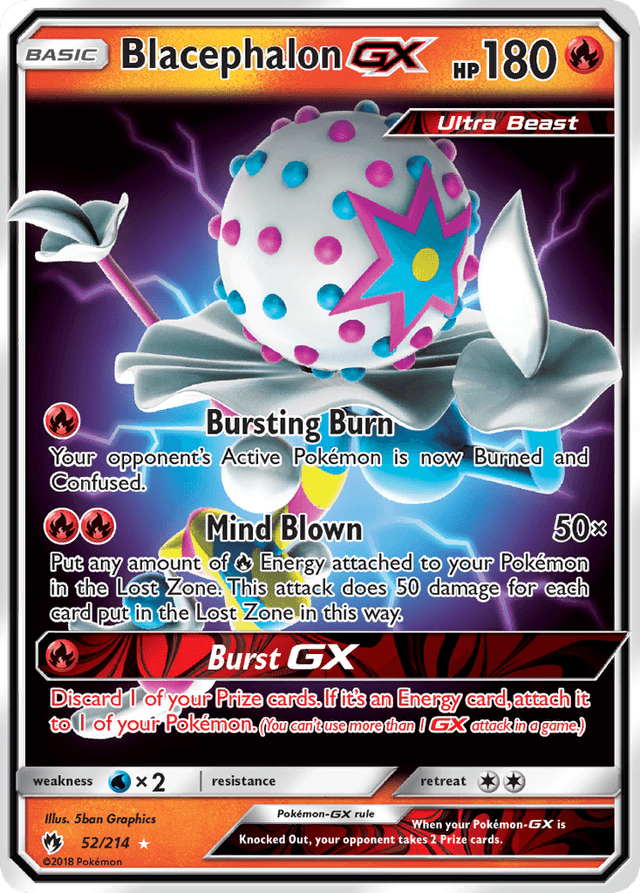 Carta Blacephalon-GX 52/214 do set Lost Thunder — Pokémon TCG | Bynx