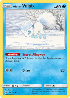 Alolan Vulpix 53 — Lost Thunder